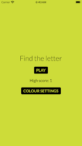 Find The Letter – Vision Test