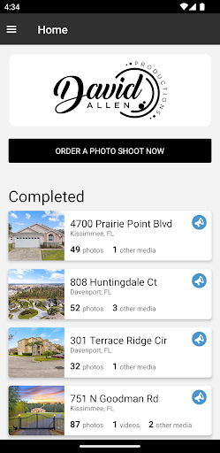 Android application RealEstate Photography Orlando screenshort