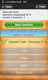 Bible Trivia Quiz Free Bible Guide, No Ads Screenshot