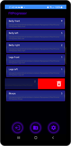 FitProgressor Screen 3