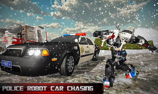 US Police Transform Robot Car: Real Snow City  screenshots 1