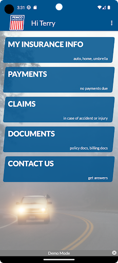 Android application Go PEMCO. screenshort