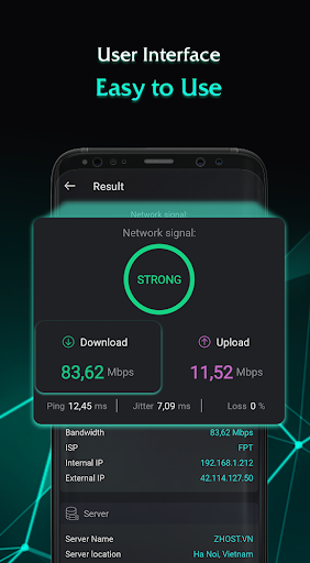 Test your Network speed Screen 3