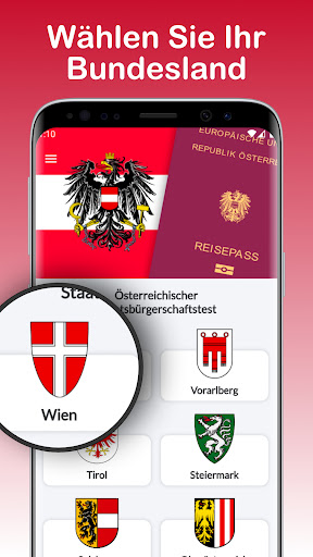 Android application Staatsbürgerschaft Österreich screenshort