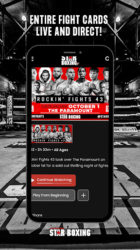 Android application Star Boxing TV screenshort