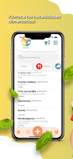 Android application NutriFlex screenshort