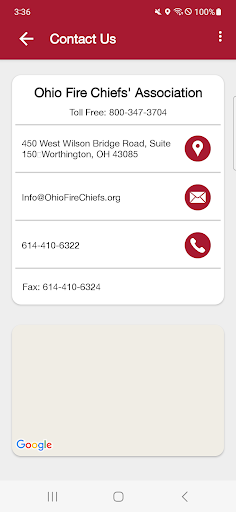 Ohio Fire Chiefs Association Screen 2