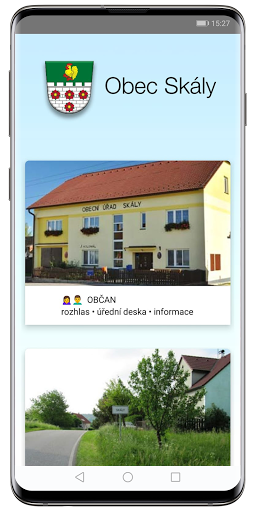 Android application Skály screenshort