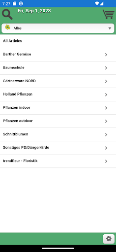 Android application NORDFLOR screenshort