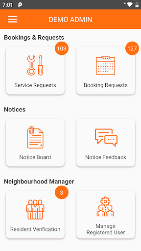 Android application SpideyAdmin screenshort