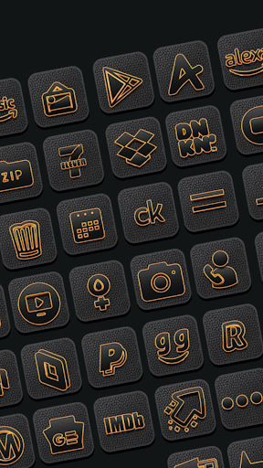 Android application Golden Leather HD - Icon Pack screenshort