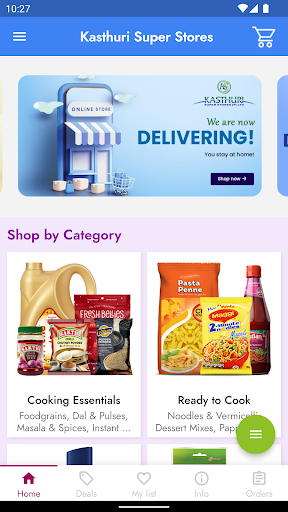 Android application Kasthuri Super Stores screenshort