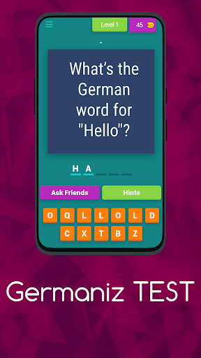 Android application GERMANIZ TEST screenshort