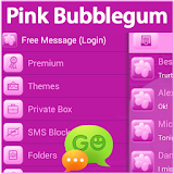 GO SMS Pink Bubblegum icon