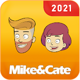 Learn English Free With Mike And Cate App icon