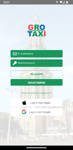 Android application GroTaxi screenshort