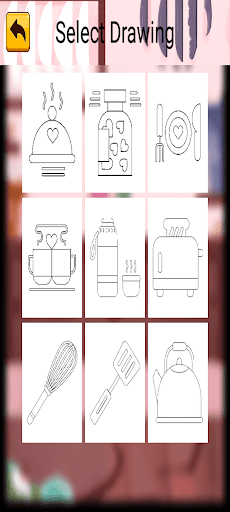 Coloring Kitchen Tools Screen 3