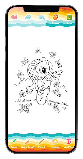 Unicorn Pony Coloring Book