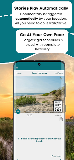 Screenshot of Outer Banks Audio Tour Guide