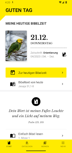 Android application Bibelzeit screenshort
