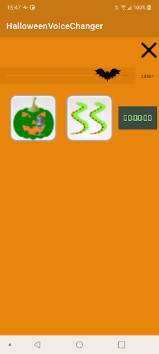 Android application HalloweenVoiceChanger screenshort