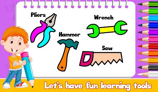 Android application Construction Tools Coloring screenshort