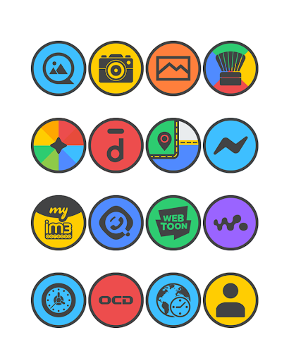 Circle Dark - Icon Pack