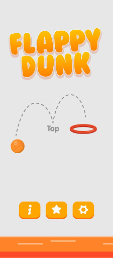 Android application Flappy Dunk - Basketball screenshort