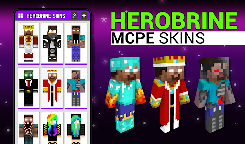 Skin HeroBrine  Minecraft PE Skins