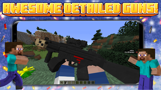Android application Weapon & Gun Mod for Minecraft screenshort