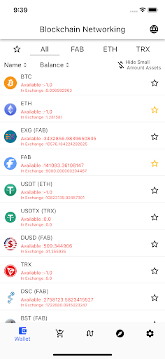 Biswap cryptocurrency swap app Screen 3