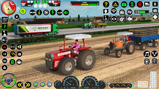 農用拖拉機遊戲模擬器