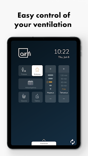 Android application Airfi screenshort