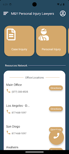 Android application MY Personal Injury screenshort