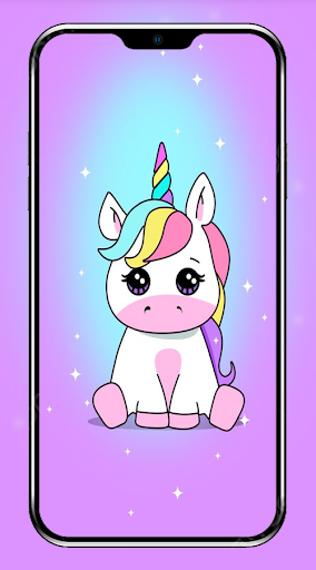 Kawaai Unicorn Wallpaper 4K Screen 3