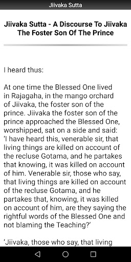 Buddhism: Jiivaka Sutta Screen 2