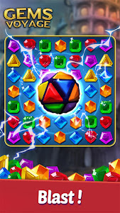 Gems Voyage - Match 3 & Blast poster 1