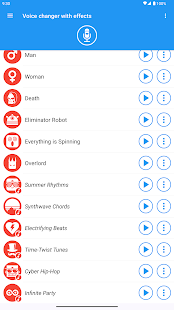 Voice changer with effects Screenshot