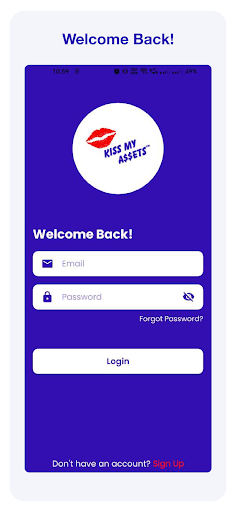 Android application Kiss My Assets (KMA) screenshort