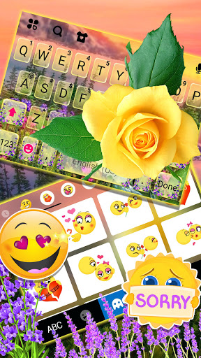 Good Morning Rose Keyboard Bac Screen 3