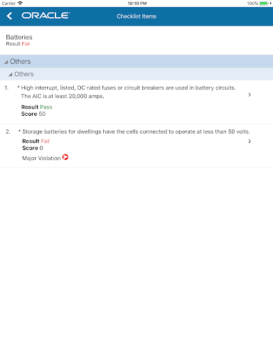Screenshot of Oracle Inspector