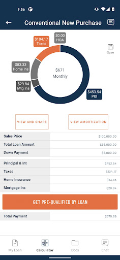 Sequence Mortgage: Loan Portal Screen 2