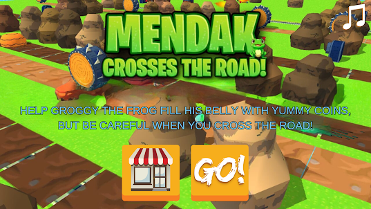 Mendak Crosses The Road