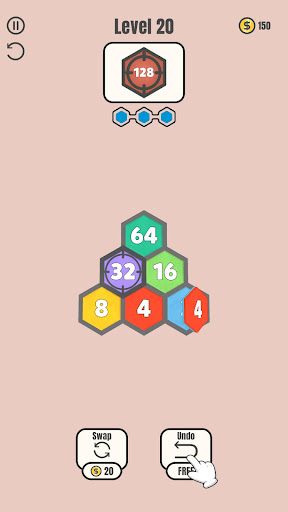 Hex Fold 2048 Screen 3
