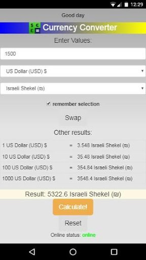 Android application Currency Converter Easily Pro screenshort