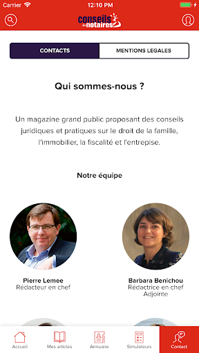 Conseils des notaires Screen 3