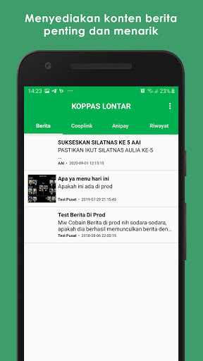 Android application KOPPAS LONTAR screenshort