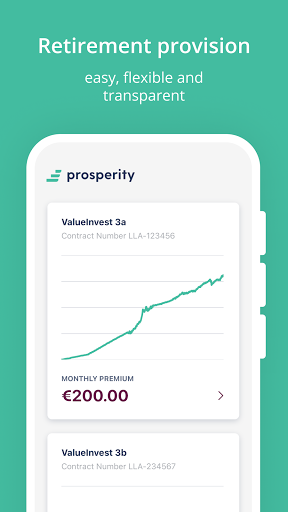 Android application Prosperity – the pension app screenshort