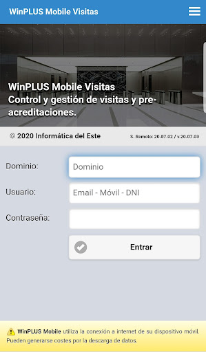 Android application WinPLUS Visitas screenshort