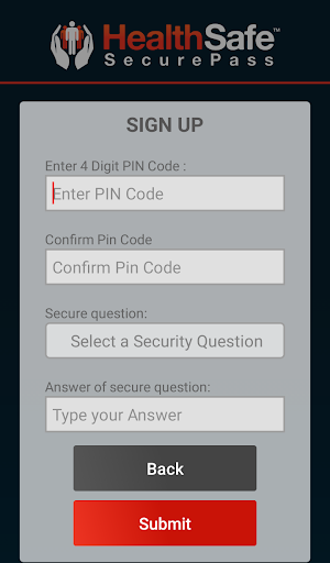SecurePass for Contractors Screen 2